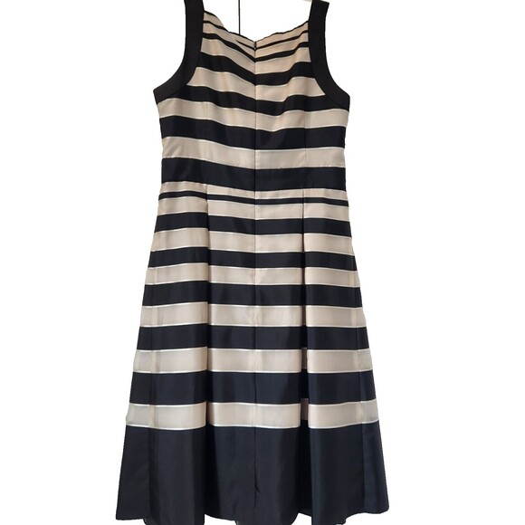 Gabby Skye Striped Fit &‎ Flare Dress Sleeveless Party Cocktail Size 6 - Picture 6 of 7